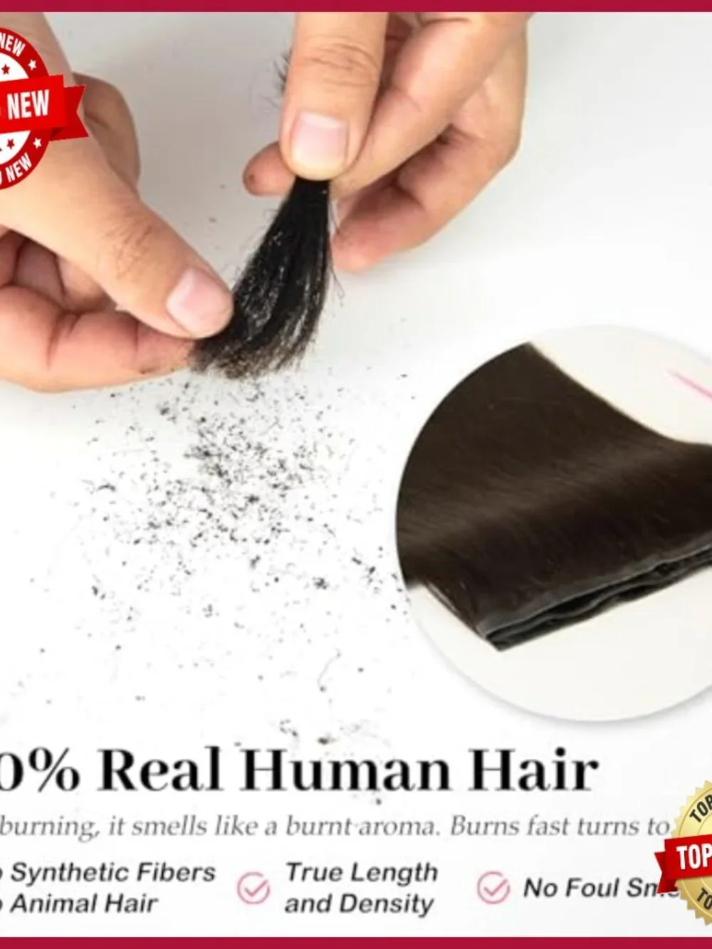 16 Inch Human Hair Extensions, 100g Butterfly Weft, Seamless Micro Bead